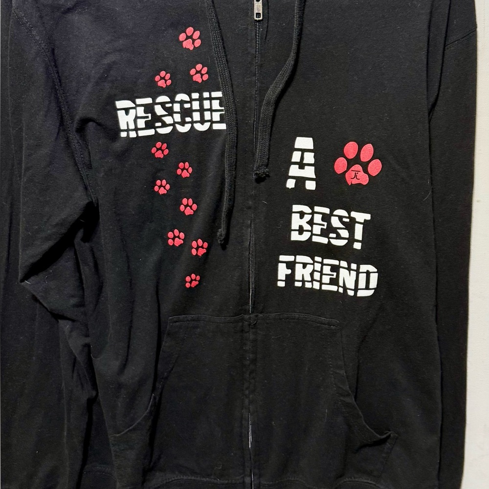 #Black and pink "Rescue a Best Friend" hoodie #animallovers

#hoodie #posh